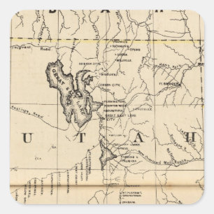 Utah 9 square sticker