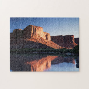 Utah, A mesa reflecting in the Colorado River 1 Jigsaw Puzzle