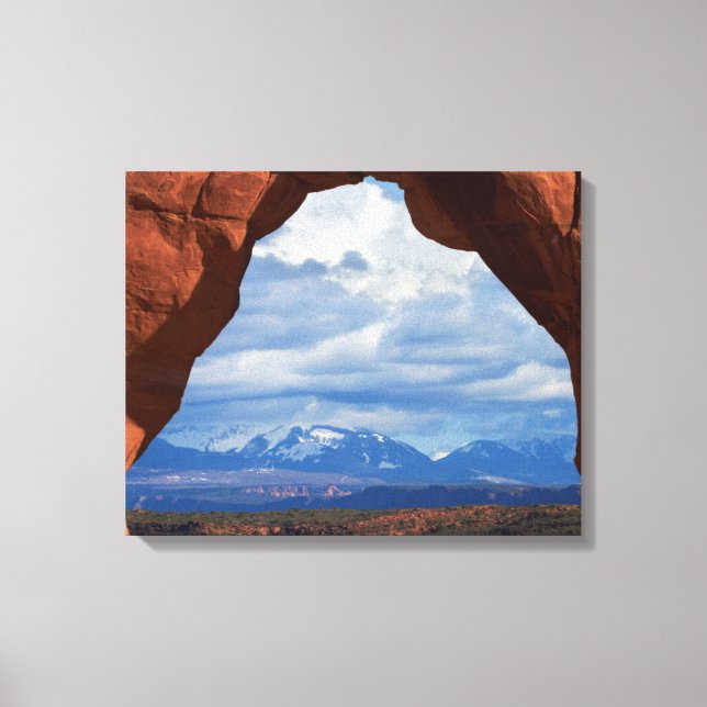 Utah, Arches National Park, Delicate Arch Canvas Print (Front)