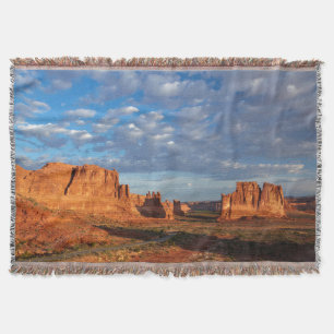 Utah, Arches National Park, rock formations 2 Throw Blanket