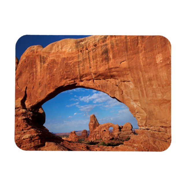Utah, Arches National Park, Turret Arch 3 Magnet (Horizontal)