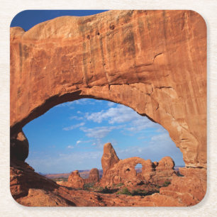 Utah, Arches National Park, Turret Arch 3 Square Paper Coaster