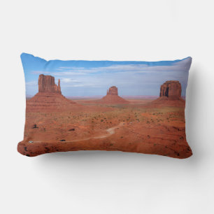 Utah. Arizona Border, Navajo Nation, Monument Lumbar Cushion