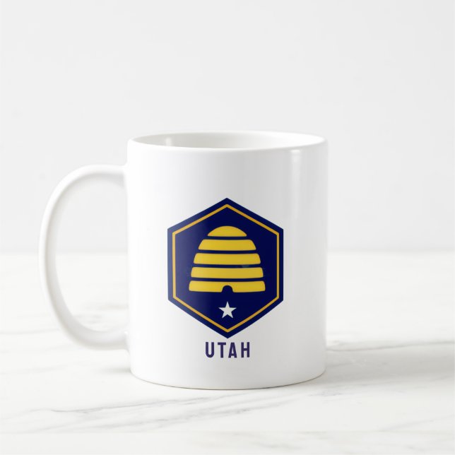 Utah Beehive Coffee Mug (Left)