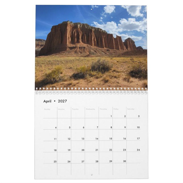 Utah Calendar (Apr 2027)