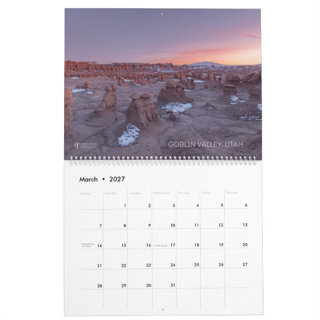 Utah Calendar upto 24 Months! (Mar 2027)