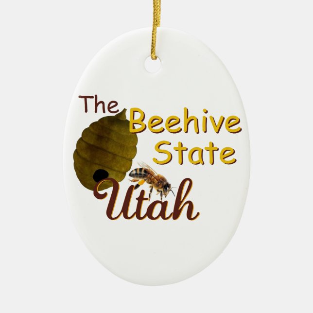 UTAH CERAMIC TREE DECORATION (Front)
