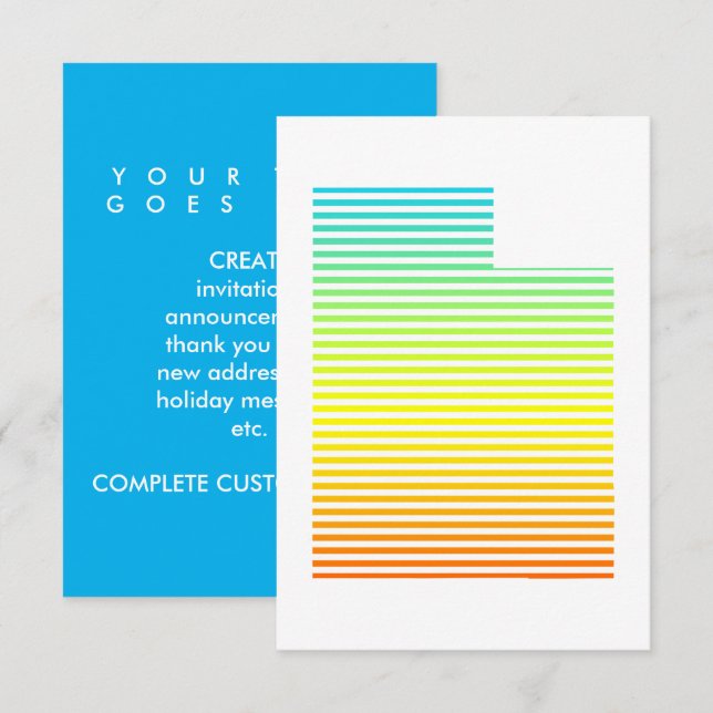 utah chill fade invitation (Front/Back)