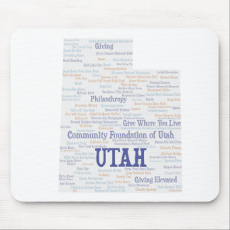 UTAH Customised Word Cloud Mouse Pad
