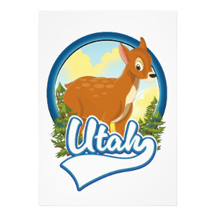 Utah Deer Travel logo Photo Print