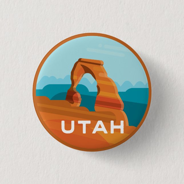 Utah Delicate Arch Button (Front)