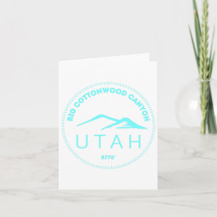 Utah Elevated Mountain - Retro Card