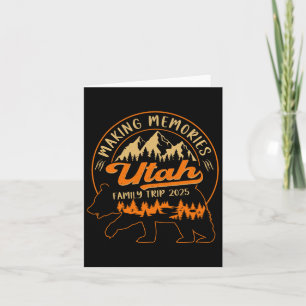 Utah Family Trip 2025 Making Memories Camping Outd Card