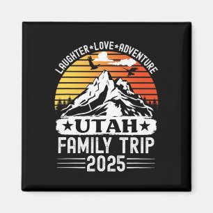 Utah Family Trip 2025 Mountain Camping Adventure T Magnet