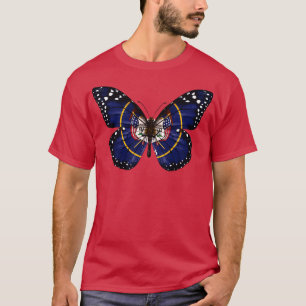 Utah Flag Butterfly Gift for Utahn From Utah UT T-Shirt