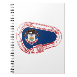 Utah Flag Climbing Carabiner Notebook