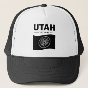 Utah flag USA Trucker Hat