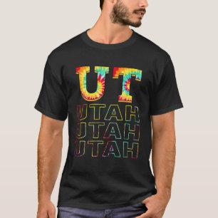 Utah Funny Tie Dye Vintage Retro T-Shirt