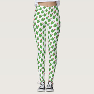 UTAH Green Gelatin Dessert Parfait Strawberry Food Leggings