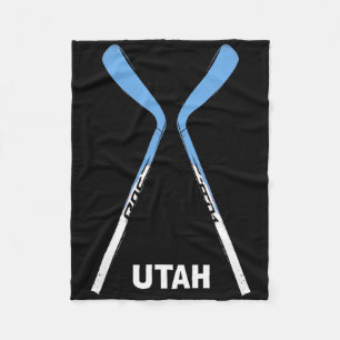 Utah Hockey Sticks  Fleece Blanket
