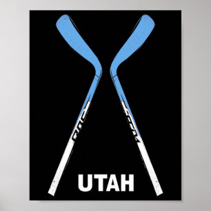 Utah Hockey Sticks Poster