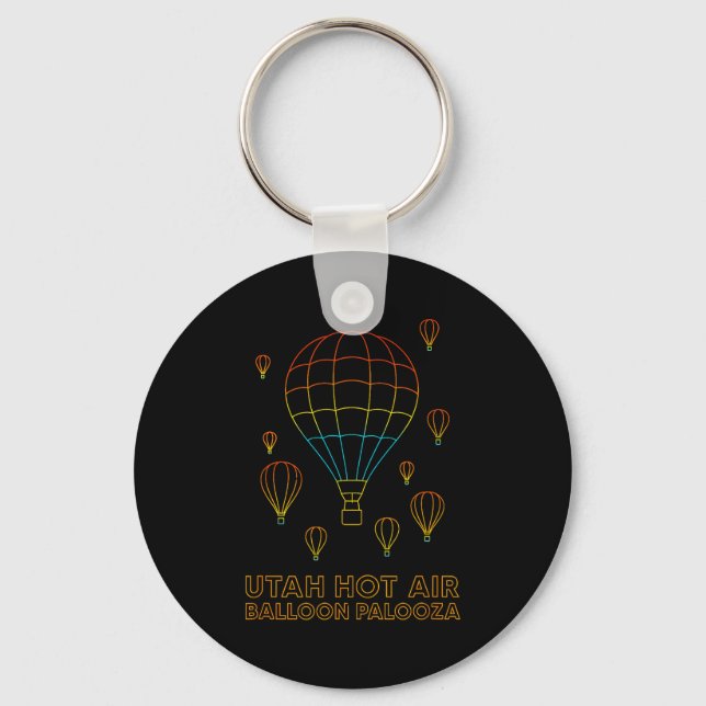Utah Hot Air Balloon Palooza Apparel  Key Ring (Front)