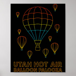 Utah Hot Air Balloon Palooza Apparel  Poster