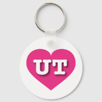 Utah Hot Pink Heart - I love UT