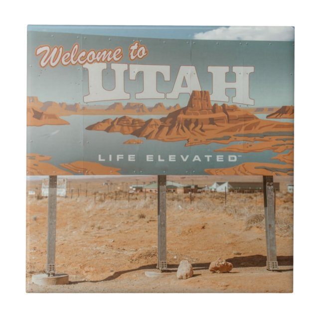 Utah Life Elevated Tile (Front)