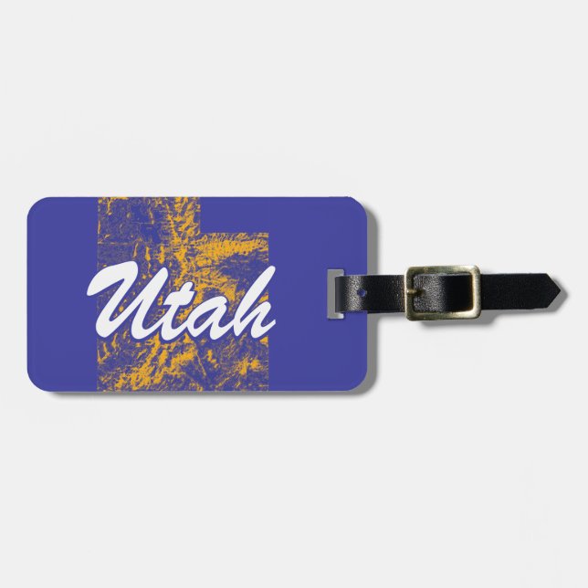 Utah Luggage Tag (Front Horizontal)