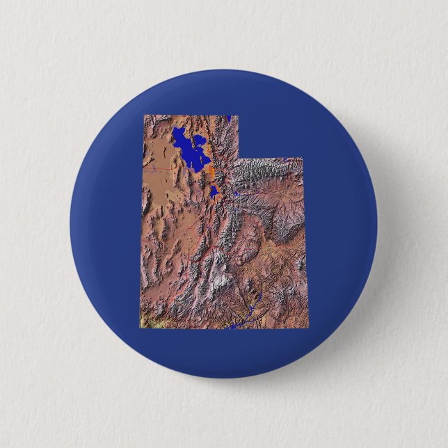 Utah Map Button (Front)