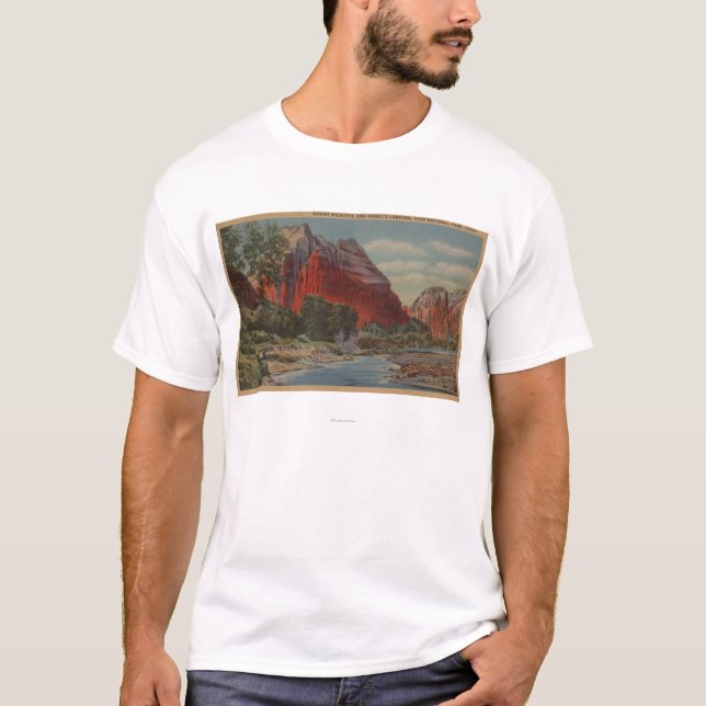 Utah - Mount Majestic & Angel's Landing T-Shirt (Front)