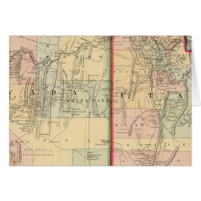Utah, Nevada Map by Mitchell (Front Horizontal)