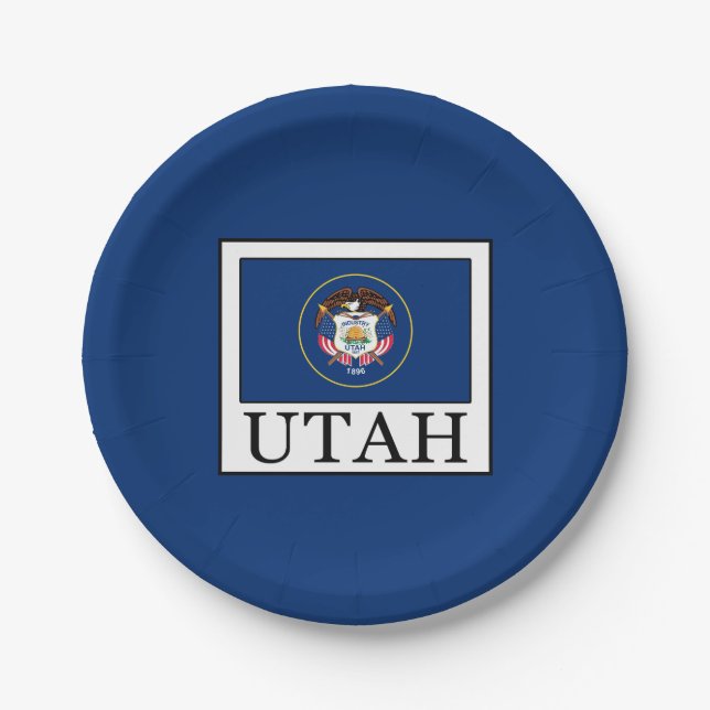 Utah Paper Plate (Front)