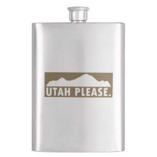 Utah Please Hip Flask