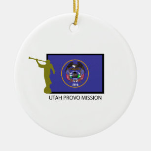 UTAH PROVO MISSION LDS CTR CERAMIC TREE DECORATION