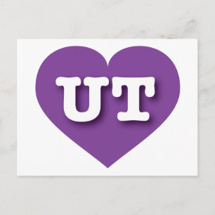 Utah Purple Heart - I love UT Postcard