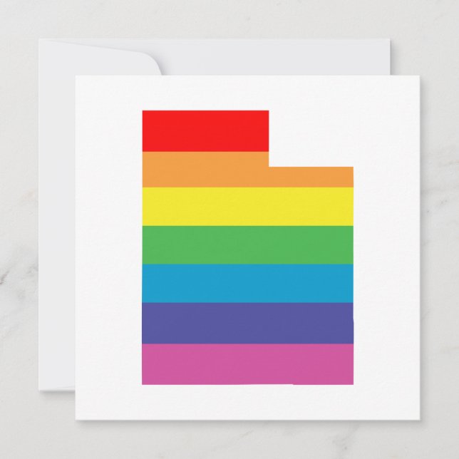 utah rainbow invitation (Front)