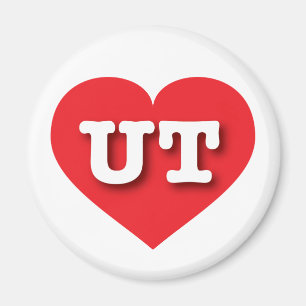 Utah Red Heart - I love UT Magnet