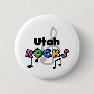 Utah Rocks 6 Cm Round Badge