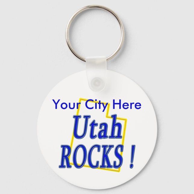 Utah Rocks ! Key Ring (Front)