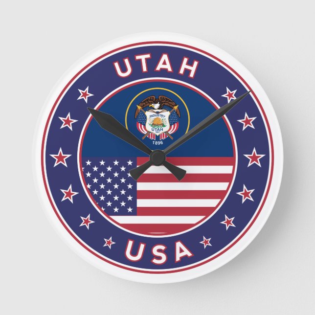 Utah Round Clock (Front)