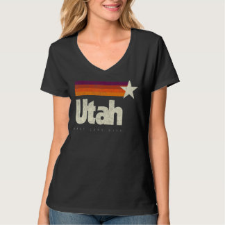 Utah Salt Lake City Cool Retro Distressed American T-Shirt