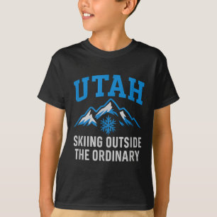 Utah Skiing Outside The Ordinary Collegiate Graphi T-Shirt
