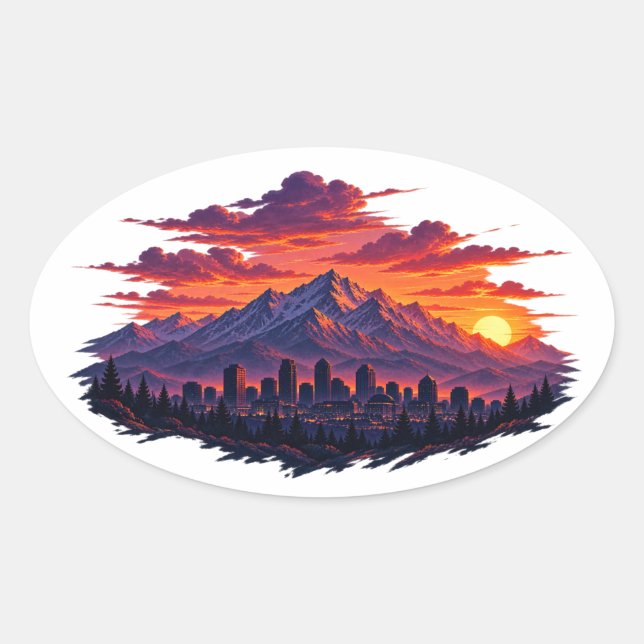 Utah Skyline Sticker (Front)