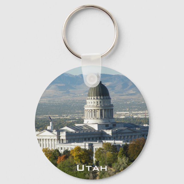 Utah State Capitol - Salt Lake City Key Ring (Front)