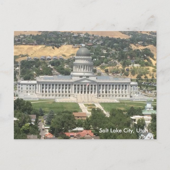Utah State Capitol - Salt Lake City Postcard (Front)