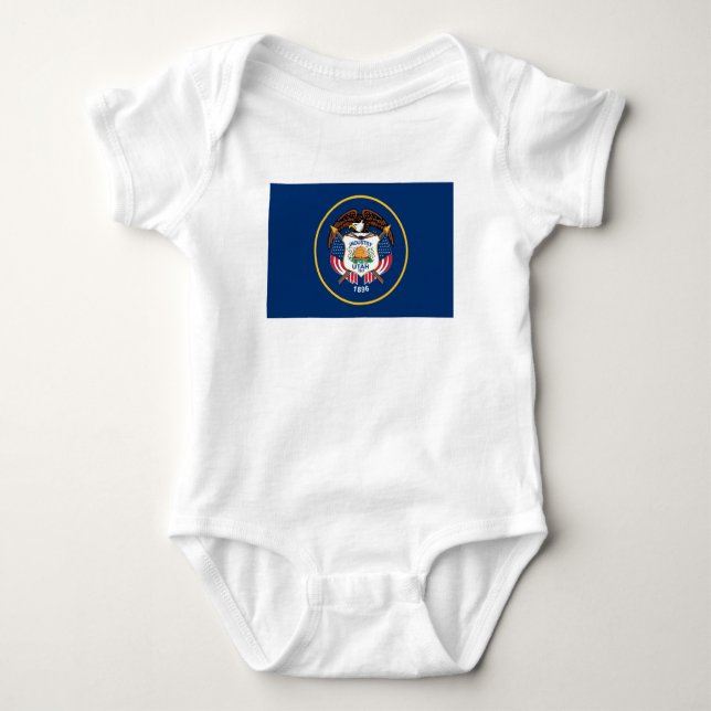 Utah State Flag Baby Bodysuit (Front)
