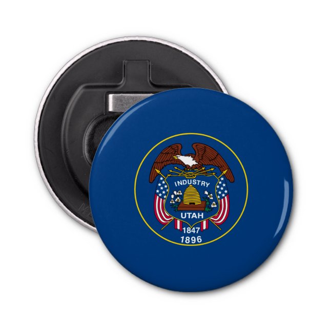 Utah State Flag Design Decor Bottle Opener (Front)