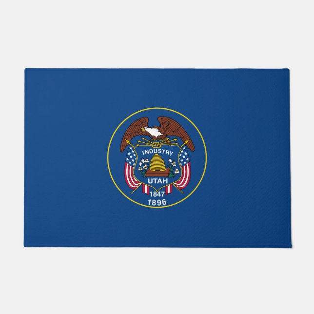 Utah State Flag Design Doormat (Front)
